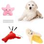 senyouth Dog Toys, 7 Pack Dog Squeaky Toys Sets | Rope and Flying Ring Puppy Chew Toys | Tough Puppy Teething Toys | Cute and Soft Plush Interactive Washable Pet Toys | for Small and Medium-Sized Dog