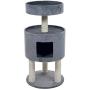 PETMAKER Kitty Cat Condo with Overhead Balcony, Grey