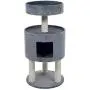PETMAKER Kitty Cat Condo with Overhead Balcony, Grey