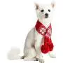 Blueberry Pet 2 Patterns Christmas Holiday Festive Dog Scarfs, Matching Dog Sweater Available Separately