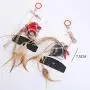 ocijf179 Pet Toy Pet Cat Toy Lattice Cotton Chick Hemp Rope Ring Funny Kitten Stick Pet Supplies - Grey ocijf179 Pet Toy Pet Cat Toy Lattice Cotton Chick Hemp Rope Ring Funny Kitten Stick Pet Supplies - Grey