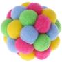 Aopiu New Pet Cat Toy, Colorful Handmade Bells Ball, Built-in Catnip Interactive Toy