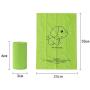 HENIUY Pet Dog Poop Bag, pet Poop Bag-Environmentally Friendly degradable pet Poop Bag, Cleaning and Care, Extra Thick Leak-Proof Bag (Scented) (Green, Pocket1-8 Rolls in a Box)