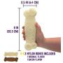 Chew King Gear Nylon Bones, Textured Bacon Flavored Chew Toy