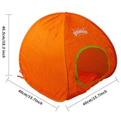 PAWISE Cat Toys Cat Portable Cat Cube Pop Up Collapsible Kitten Indoor Outdoor Toys Pet Foldable Tent Playing Toy (Color Random)