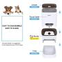 Iseebiz Automatic Pet Feeder 5L Smart Feeder Dog Cat Food Dispenser Voice Recording,Timer Programmable, Portion Control, IR Detect, 8 Meals Per Day for Small and Medium Pet