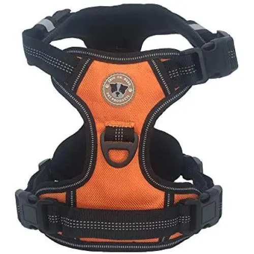 ZeusDaBear Dog Harness | Reflective No Pull Harness Pet Vest | Very Easy Control Pet Walking Adjustable Harness for Small Medium Large XLarge Dogs | No Choke Front Lead Dog Harness ZeusDaBear Dog Harness | Reflective No Pull Harness Pet Vest | Very Easy Control Pet Walking Adjustable Harness for Small Medium Large XLarge Dogs | No Choke Front Lead Dog Harness