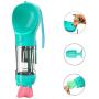 VividPaw Portable Dog Water Bottle for Walking with Poop Bag and Scooper Pet Travel Water Dispenser Leak Proof BPA Free Drinking Bowl for Large Medium Small Puppy Camping Hiking Travelling