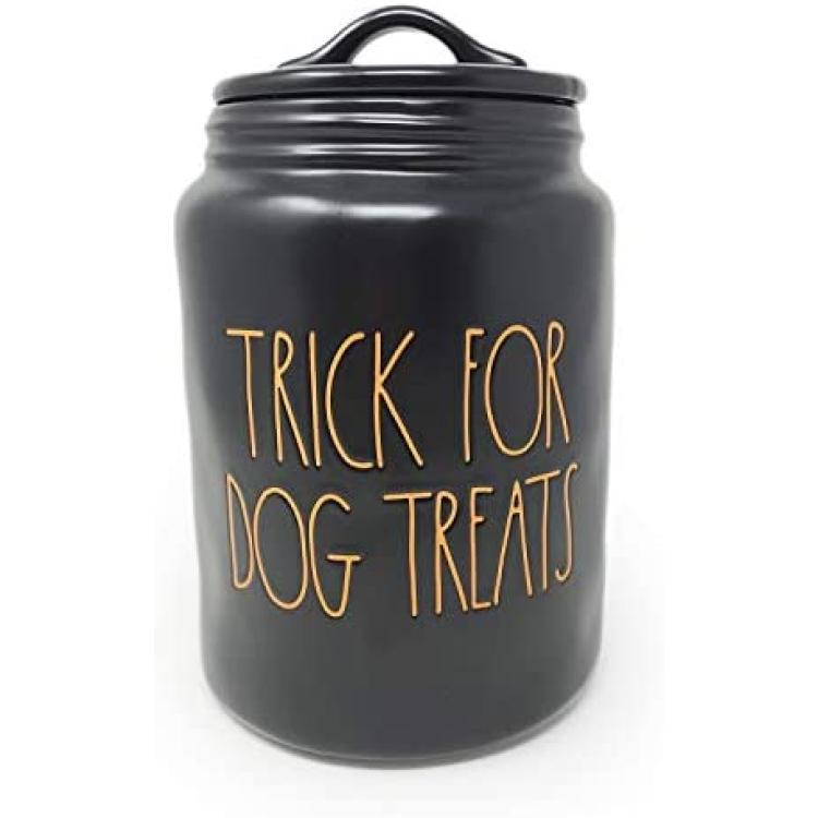 Rae Dunn Ceramic Cookie Jar, Dog Biscuit Kitchen Canister with Lid