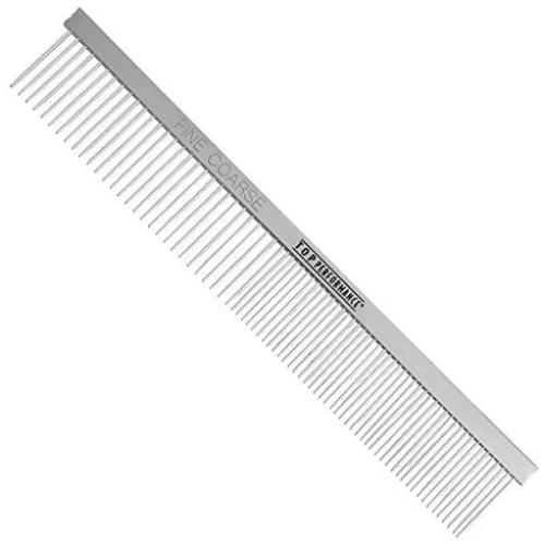 Professional Dog Grooming Greyhound Combs for Dogs Chrome Comb - Choose Size (Fine/Coarse Comb)