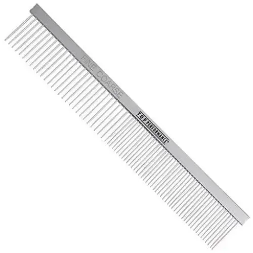 Professional Dog Grooming Greyhound Combs for Dogs Chrome Comb - Choose Size (Fine/Coarse Comb) Professional Dog Grooming Greyhound Combs for Dogs Chrome Comb - Choose Size (Fine/Coarse Comb)