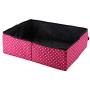 Sheens Cat Collapsible Litter Box Foldable Waterproof Fabric Wave Point Printing Pet Cat Litter Pan for Travel Outdoor Trip Camping Home Use 40 x 30 x 13cm