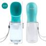 VECH Dog Water Bottle, Portable Leak Proof Puppy Water Dispenser Drinking Bowl Cup for Pet Outdoor Walking, Hiking, Travel, BPA Free Food Grade Plastic Pets Outdoor Drinking Feeder 19oz/550ml …