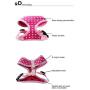 Doglemi Breathable Fashion Stars Design Mesh Dog Harness Ajustable Pet Vest Harness 3 Sizes Available