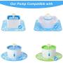 POOZPET Replacement Pump for 84oz/2.5L Cat Water Fountain 1.6L Pet Fountain, Quiet, Prevent Dry Fry and Long Lifespan