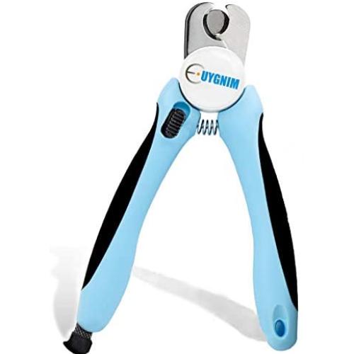 EUYGNIM Dog Nail Clippers，Dog Nail Trimmer，cat Nail Clipper，Dog Trimmer，Dog Nail Clippers and Trimmer with Safety Guard to Avoid Over-Cutting Nails & Free Nail File Free