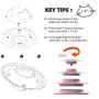 pawstrip 4 Levels Cat Toy Tower Tracks Disc, Multistage Interactive Toy, Chasing Ball in Puzzle Game for Pets