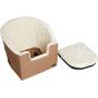 Amazon Basics Pet Car Booster Bucket Seat - 18 x 18 x 16 Inches