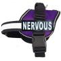 Nervous Nylon Service Dog Vest Harness. Purchase Comes with 2 Reflective Nervous Removable Patches. Please Measure Your Dog Before Ordering