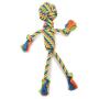 Colorful Toys for Dogs Mighty Bright Colored Knotted Tough Rope Man Tug 12'' Long