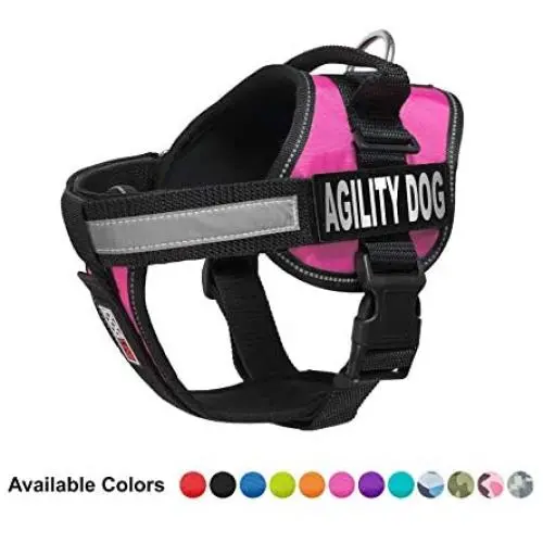 Dogline Unimax Dog Harness Vest with Agility Dog Patches Adjustable Straps Breathable Neoprene for Identification Training Dogs Dogline Unimax Dog Harness Vest with Agility Dog Patches Adjustable Straps Breathable Neoprene for Identification Training Dogs