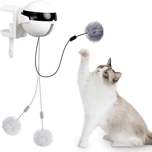 Interactive Cat Toys, Cat Teaser Toy with Auto Lifting Ball Electric Flutter Rotating Interactive Puzzle Pet Toy Catching Game for Kitty Training Exercise Interactive Cat Toys, Cat Teaser Toy with Auto Lifting Ball Electric Flutter Rotating Interactive Puzzle Pet Toy Catching Game for Kitty Training Exercise