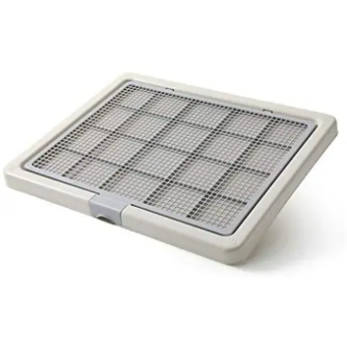 HORV Dog Puppy Potty, Pet Pee& Poop Training Tray, Dog Pad Holder, Anti-Spray Litter Box, Easy Clean Easy Training Toilet, Dog Training Grass Replacement HORV Dog Puppy Potty, Pet Pee& Poop Training Tray, Dog Pad Holder, Anti-Spray Litter Box, Easy Clean Easy Training Toilet, Dog Training Grass Replacement