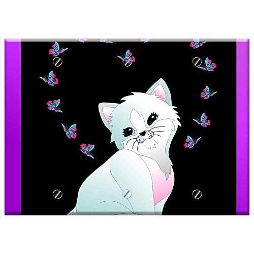 Triple Blank Wall Plate Cover - Cat Kitten Domestic Cat Small Cat Animal Pet