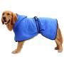 Bonaweite Microfiber Dog Bathrobe, Quick Drying Pet Bath Robe, Pets Super Absorbent Towel for Dogs and Cats, Machine Washable-Blue