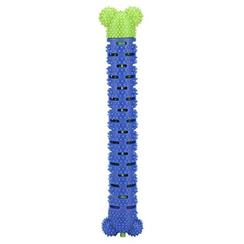 FAMKIT Silicone Blue Green Pet Molar Tooth Cleaner Brushing Stick Cleaning Supplies Toothbrush Toy for Dogs