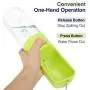 Pawaboo Pet Outdoor Water Bottle, Leakproof Food Grade ABS Dog Water Feeding Bottle with Bowl Dispenser Drinking Feeder, Portable Puppy Drinking Bottle for Outdoor Walking Travel, 15.2oz/450ml