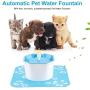 OriGlam 1.6L Pet Fountain Cat Water Dispenser, Automatic Electric Pet Drinking Water Fountain, Cat Dog Water Drinking Dispenser, Super Quiet Healthy and Hygienic Water Bowl, Health Caring for Cats Dog