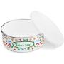 Personalized Dog Bowls for Food or Water (Small - 20oz | Medium - 30oz | Large - 40oz) - Add Your Pets Name - Custom Stainless Steel Enamel Dog Bowl with Lid & Anti-Slip Backing