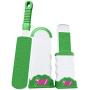 WELLTED 2021 Updated Pet Hair Remover Brush - Lint Brush - Fur Remover - Fur & Lint Removal - Dog & Cat Hair Remover - Double-Sided Brush with Self-Cleaning Base - for Furniture Clothing Car Seat