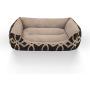 HZBOYA Self-Warming Pet Bed for Small Dogs and Cats Rectangle Nest Square Enjoy Sleep, Machine Washable Sofa Cover Multiple Colors