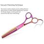 Purple Dragon 6.5'' 55 Tooth Professional Pet Grooming Scissors - Dog Thinning/Blending Shears - Animal Hair Trimmer for Pet Groomer