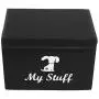 Morezi Dog Storage bin 15''x11''x10'' inch Heavy Duty Dog Toy Basket with lid - Collapsible Water Resistant Dog Toy bin for organizing Dog Toys and Stuff
