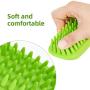 DYAprWu Silicone Pet Bath Brush Massage Grooming Comb for Long & Short Hair Dogs Cats