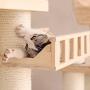 Cat Trees Tower Condo Tower Cat Climbing Frame Cat Scratch Tree Towers Amusement Tower Tree Wooden Huts Lounger Sleeping Cat Bed Cozy and Comfortable Multi-Level Apartment Run-anmy20200325