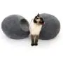 Kivikis Cat Bed, House, Cave, Nap Cocoon, Igloo, 100% Handmade from Sheep Wool Size: Large, L for 6-8 kg (12-16 pounds) cat. (Dark Gray) Kivikis Cat Bed, House, Cave, Nap Cocoon, Igloo, 100% Handmade from Sheep Wool Size: Large, L for 6-8 kg (12-16 pounds) cat. (Dark Gray)