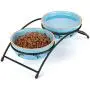 Y YHY Cat Food Dishes, Raised Cat Bowls Ceramic, Elevated Cat Bowls for Food and Water, Pet Bowls for Cats and Dogs, Anti Vomiting, Whisker Fatigue, Dishwasher Safe, 12 Ounces Y YHY Cat Food Dishes, Raised Cat Bowls Ceramic, Elevated Cat Bowls for Food and Water, Pet Bowls for Cats and Dogs, Anti Vomiting, Whisker Fatigue, Dishwasher Safe, 12 Ounces
