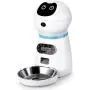 Keprix Automatic Cat Feeder Dog Feeder 118oz for Cat and Small Size Dog with Distribution Alarms, Portion Control, Voice Recorder, Programmable Timer for up to 4 Meals per Day