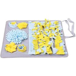 Yincimar Snuffle Mat for Pet Small Large Dogs Slow Feeding Pad Puppy Loves Toy Fun Playing Hide Treat Mat for Activity Cat Machine Washable Great for Stress Release