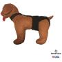 Barkertime Dog Diaper Suspender - Black Adjustable Suspender to Keep Dog Diapers On