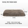 OXS Dog Bed Long Plush Calming Pet Bed, Comfortable Faux Fur Washable Crate Mat with Anti-Slip Backing for Jumbo Large Medium Dogs
