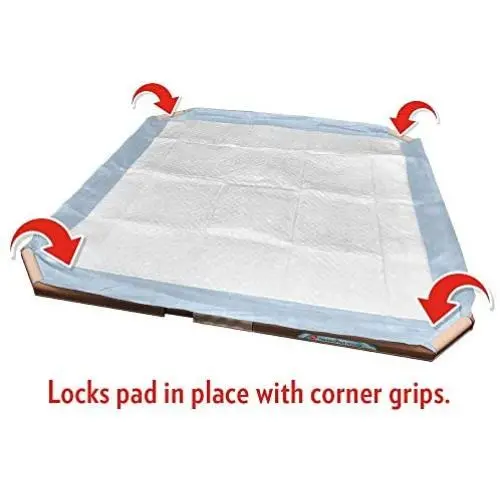 Simple Solution Dog Pad Holder Portable Tray for Pet Training and Puppy Pads Protection