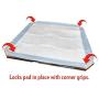 Simple Solution Dog Pad Holder | Portable Tray for Pet Training and Puppy Pads | Protection Against Pad Leakage, Bunching, and Shredding | Fits Pads 21 x 21 Inches or Larger