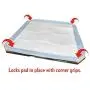 Simple Solution Dog Pad Holder | Portable Tray for Pet Training and Puppy Pads | Protection Against Pad Leakage, Bunching, and Shredding | Fits Pads 21 x 21 Inches or Larger