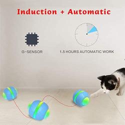 TITIPET Interactive Cat Toys for Indoor Cats, Smart Robotic Ball Toy with Motion Activated, Rechargeable (Cat Ball)