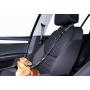 Headrest Dog car seat Belt 2 Pack Adjustable Durable Headrest Seat Belt Pet Dog Car Safety Harness Restraint with Elastic Nylon Bungee Buffer